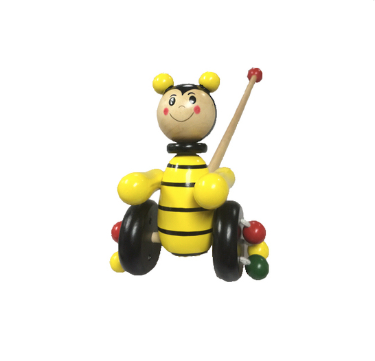 Wooden Push Along Bee