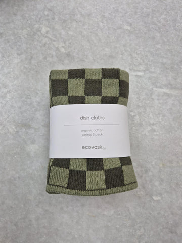 Mixed Cloth 3pk - Olive Moss