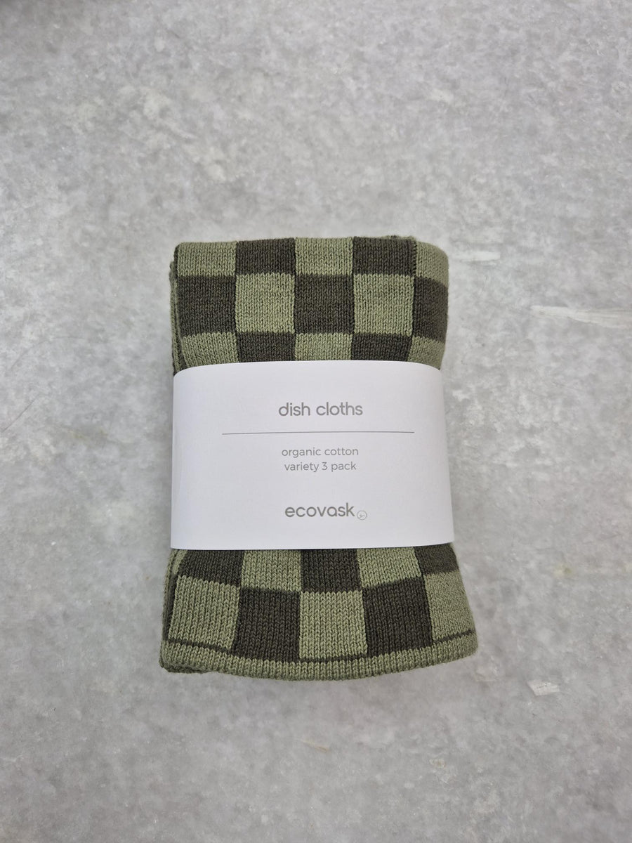 Mixed Cloth 3pk - Olive Moss