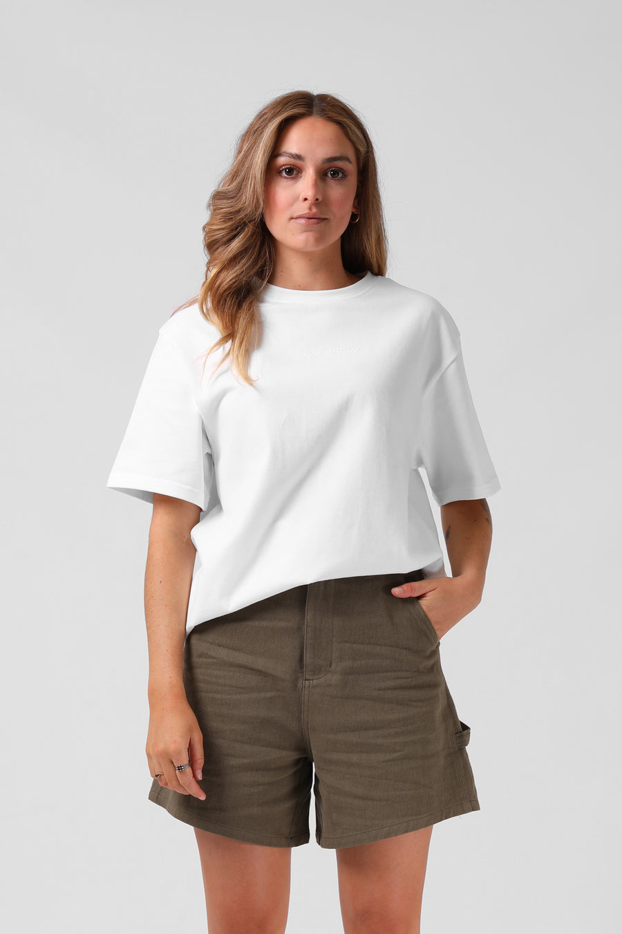 Oversized Sanded Tee - Off White