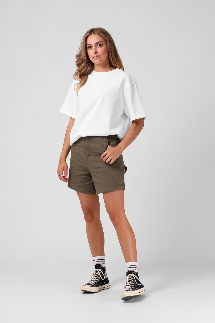 Oversized Sanded Tee - Off White