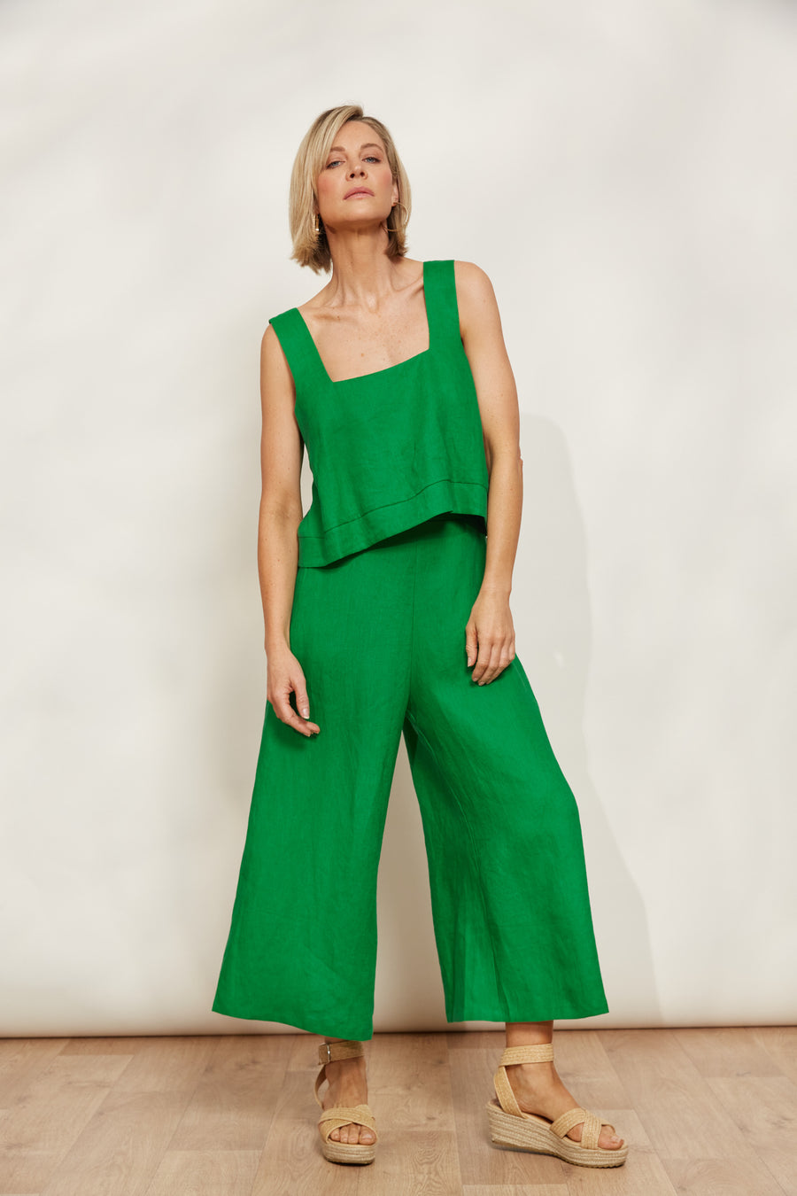 Halcyon Crop Pant - Emerald