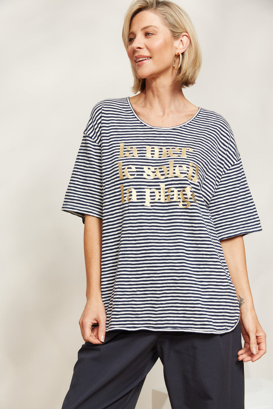 La Plage T- Shirt - Indigo