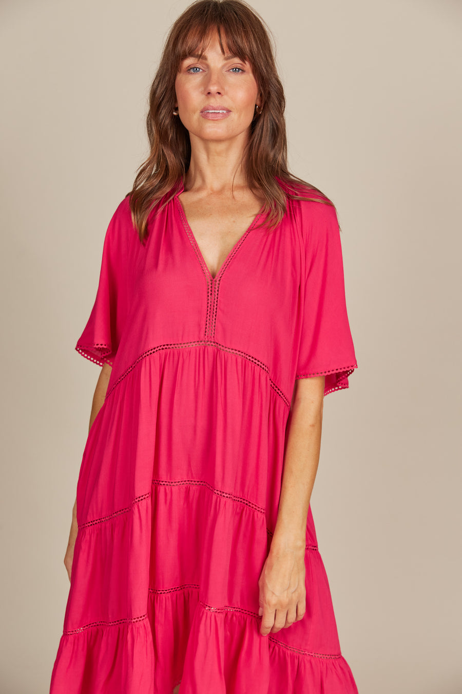 Esme Dress - Raspberry