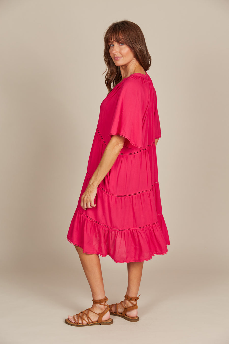 Esme Dress - Raspberry