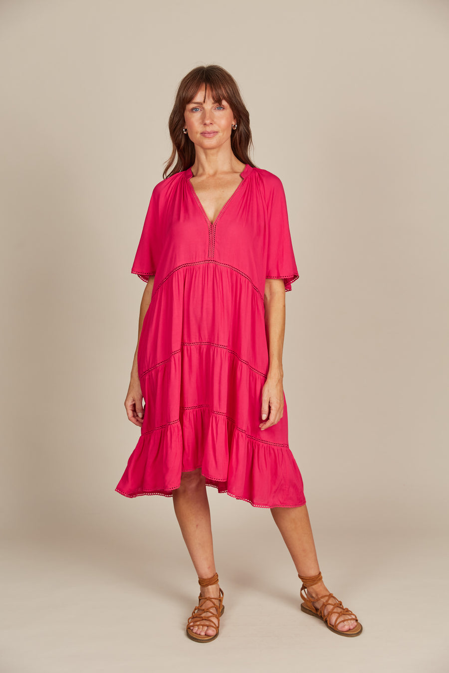 Esme Dress - Raspberry