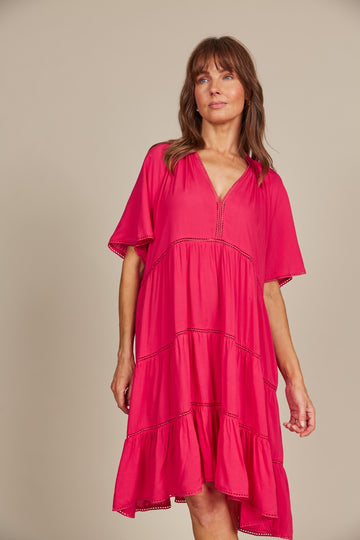 Esme Dress - Raspberry