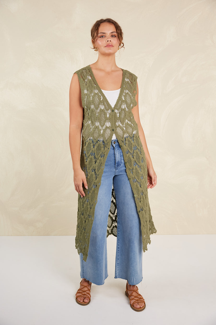 Giselle Vest - Olive