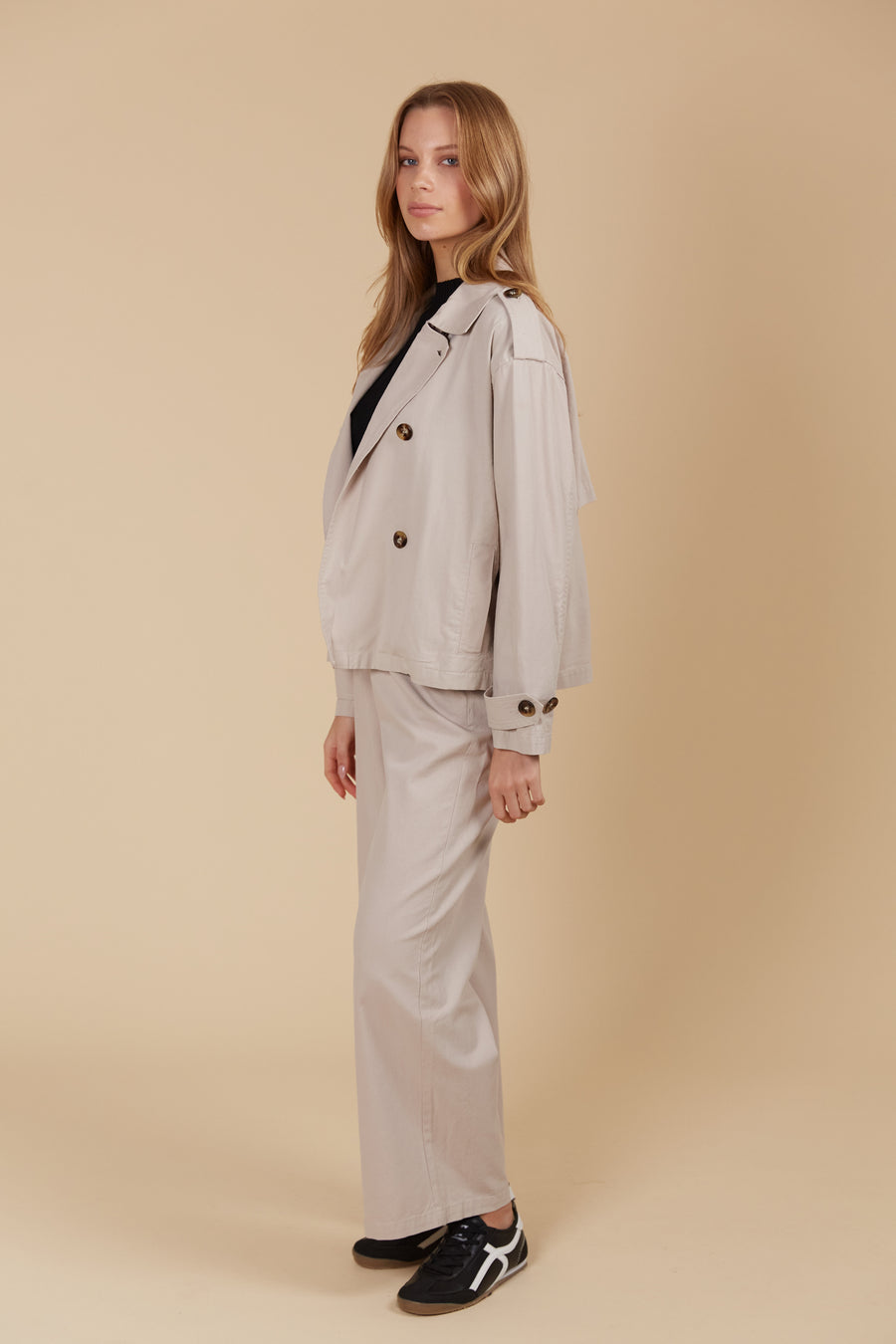 Freya Crop Trench - Canvas