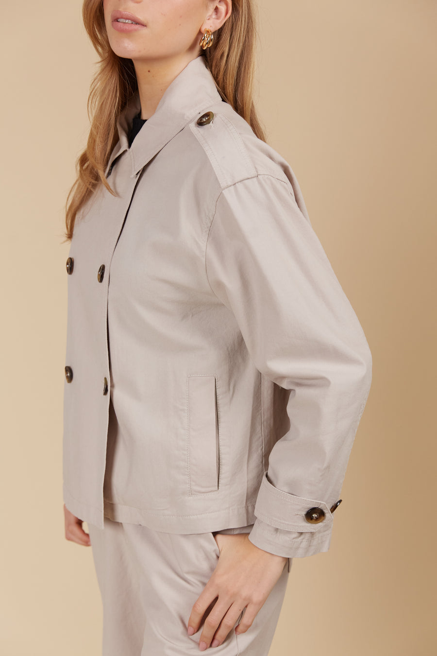 Freya Crop Trench - Canvas