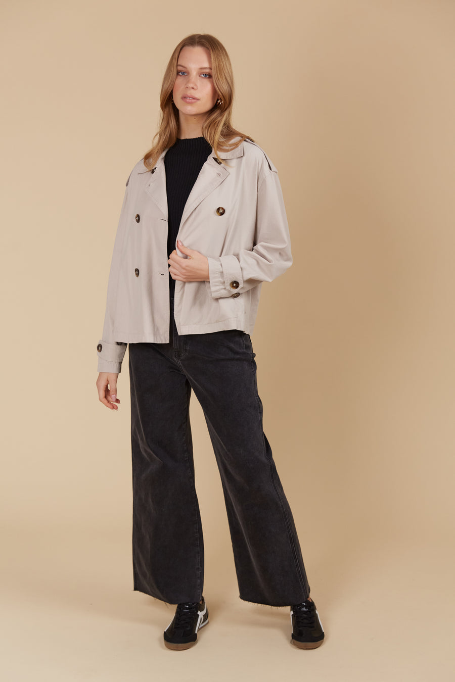 Freya Crop Trench - Canvas