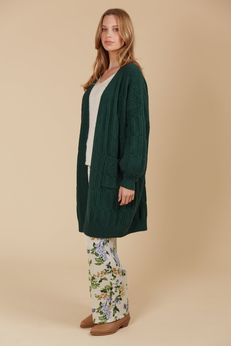 Hera Cardigan - Pine