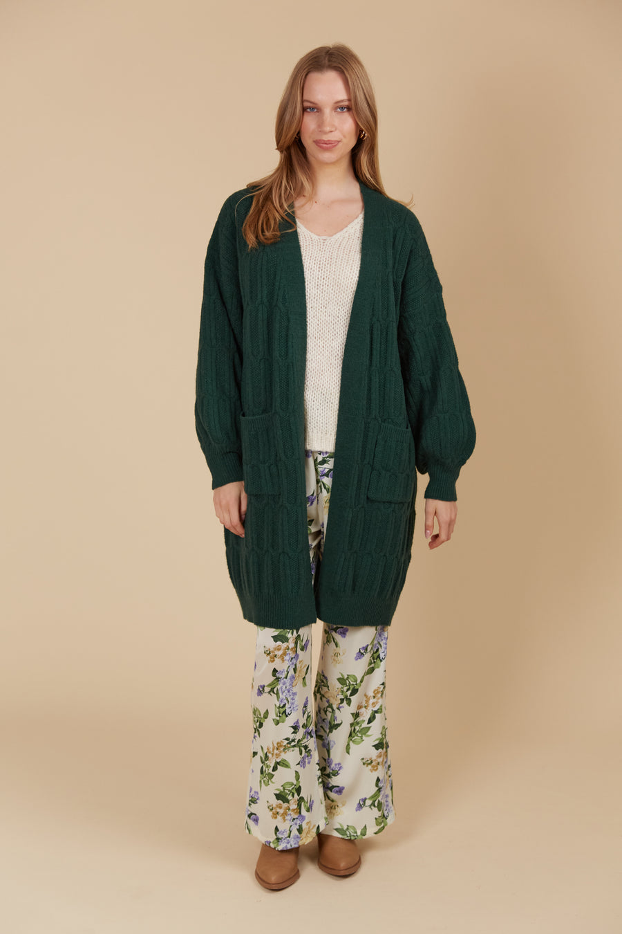 Hera Cardigan - Pine