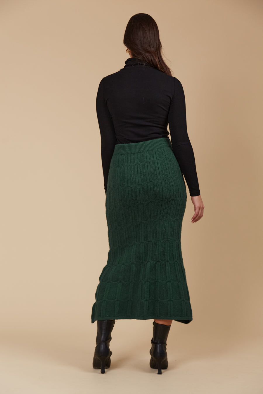 Hera Knit Skirt - Pine