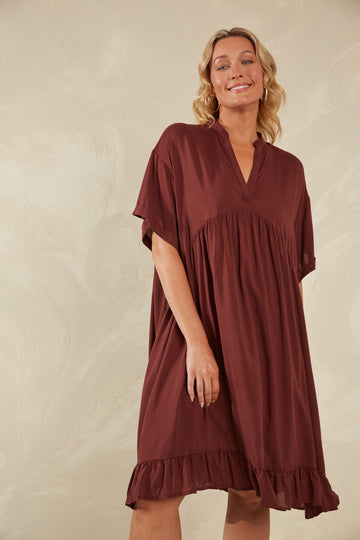 Palermo Relaxed Dress - Espresso