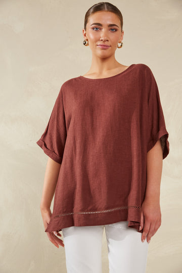 Florence Relaxed Top - Espresso