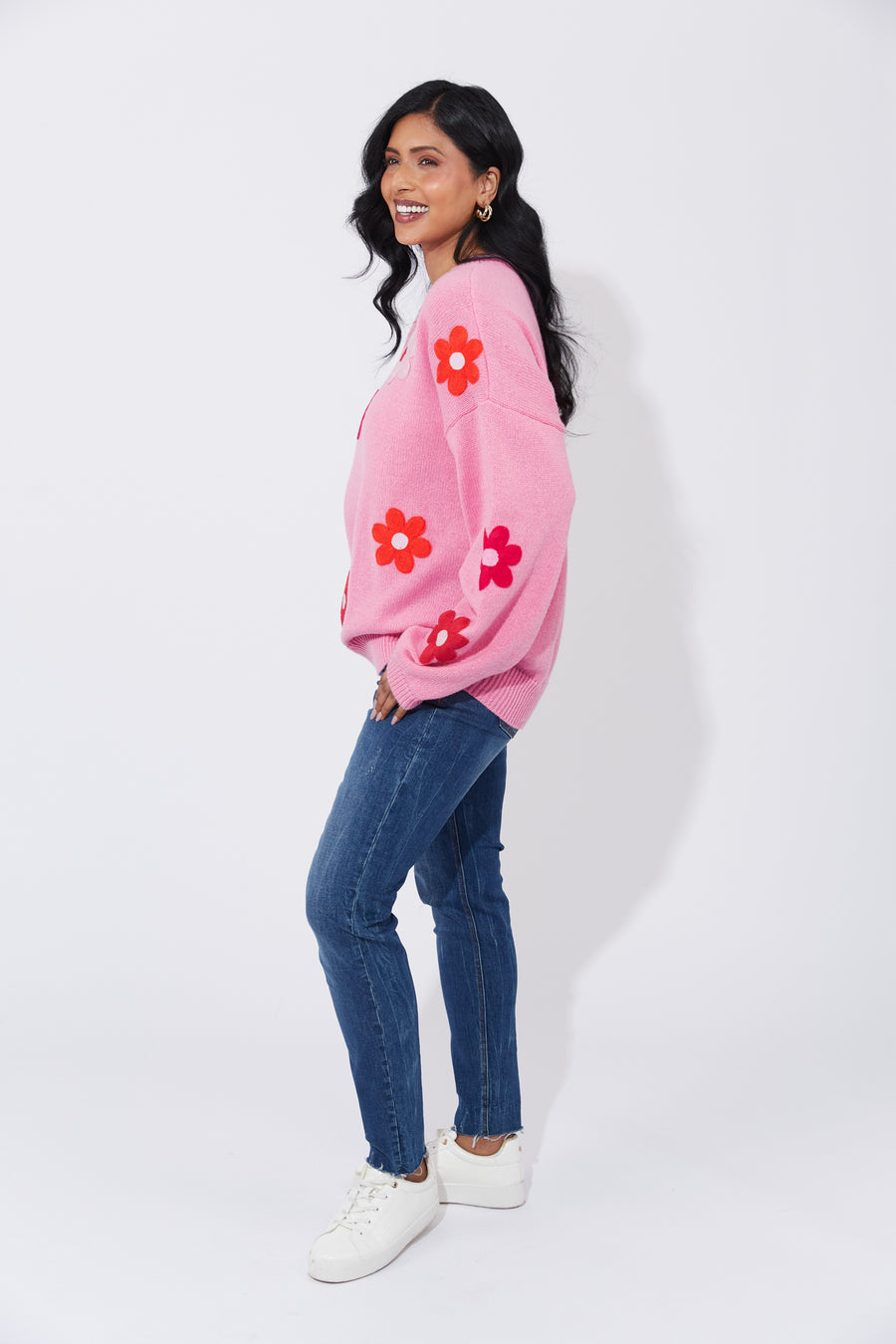 Delphi Jumper - Chilli/Pink