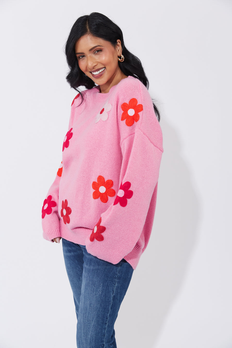 Delphi Jumper - Chilli/Pink