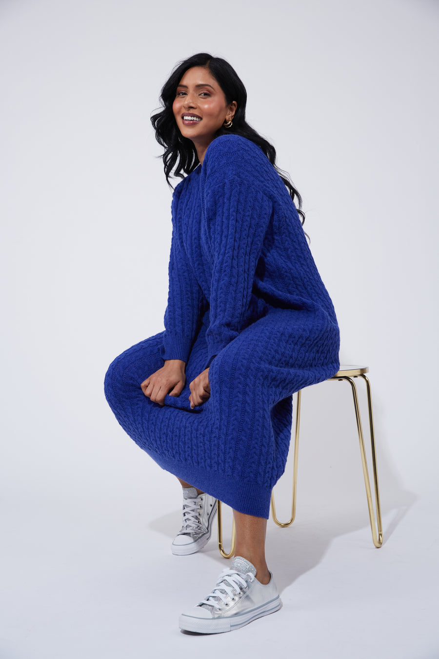 Cadiz Knit Dress - Cobalt