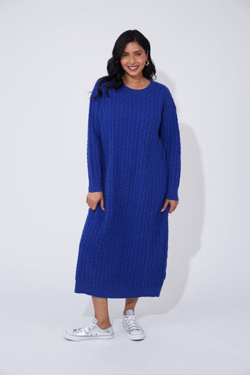 Cadiz Knit Dress - Cobalt