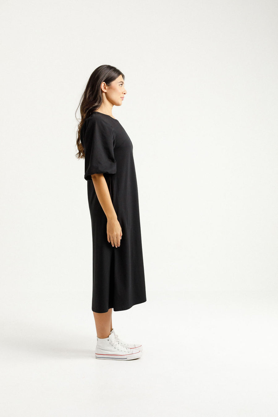 Ivy Midi Dress - Black