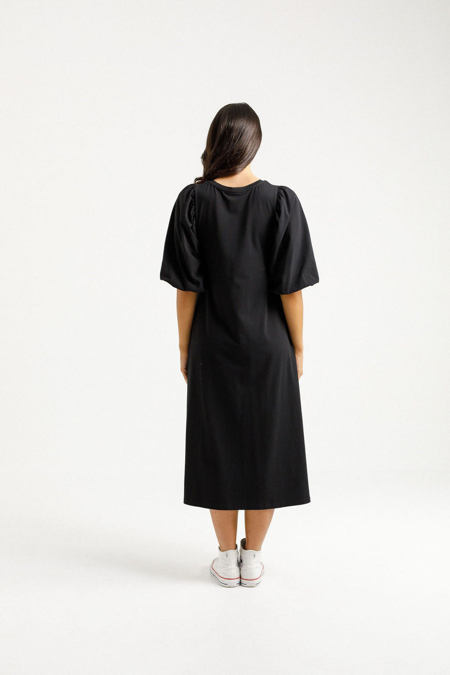 Ivy Midi Dress - Black