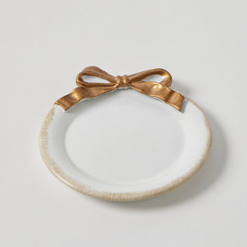 Babette Trinket Plate - White