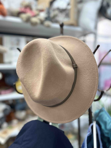 Kids Panama Wool Hat - Camel