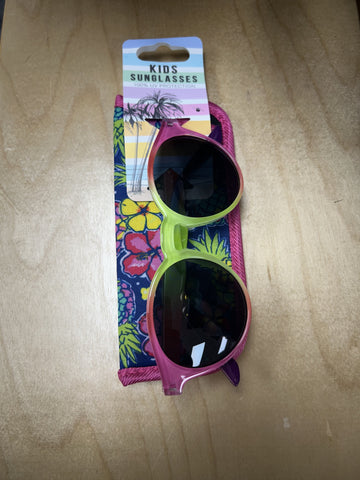 Kids Sunglasses - Pink/Green