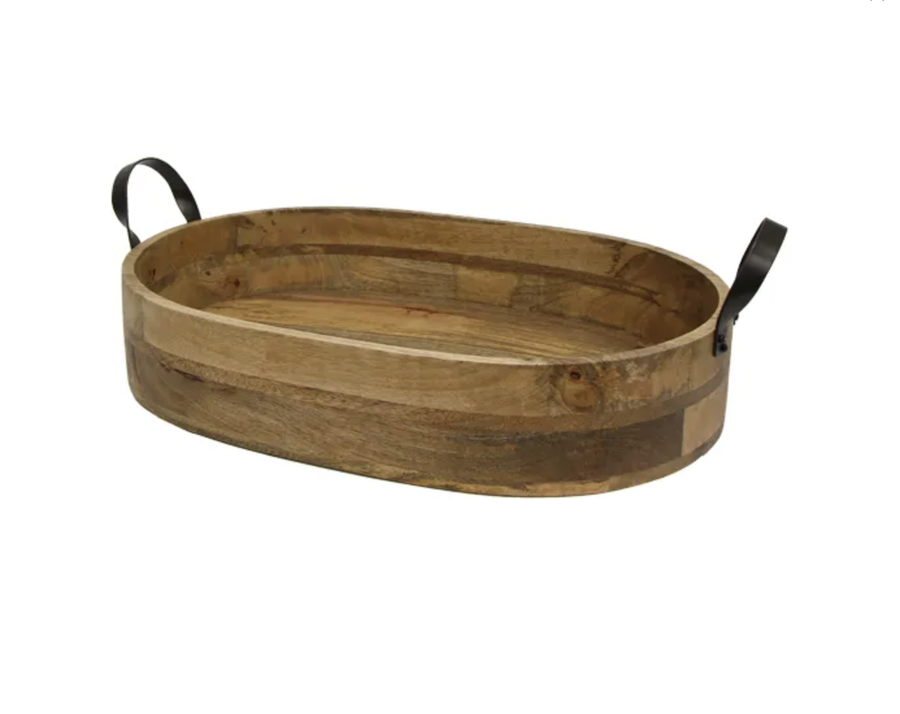 Ploughmans Oval Serving Tray Iron Handles