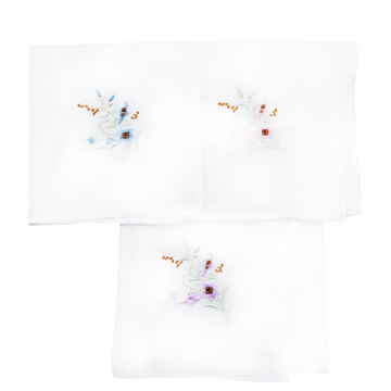 Ladies Handkerchiefs - Pastel Sprigs