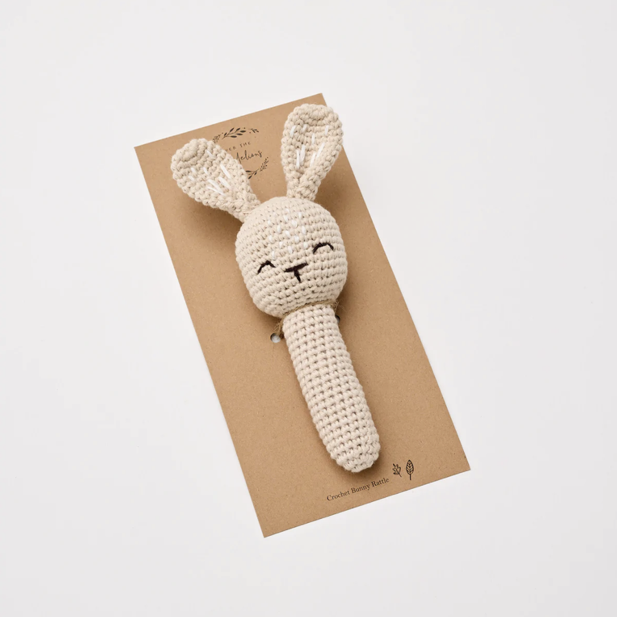 Crochet Bunny Rattle Sand