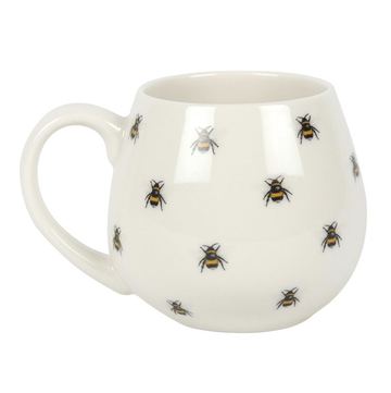 All Over Bee Print Rounded Mug