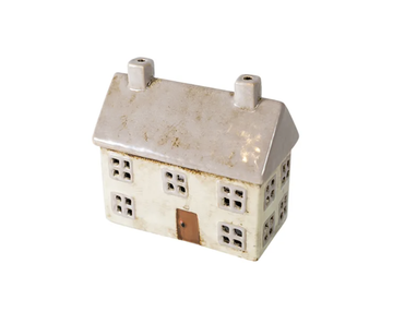 Alsace Cottage Tea Light House - Light Grey