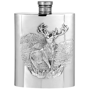 Embossed Stag Flask