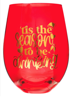 Stemless Wine Glass - Tis The Season