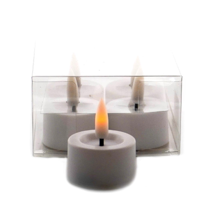 Bullet Wick LED Tea Lights - Set of 4