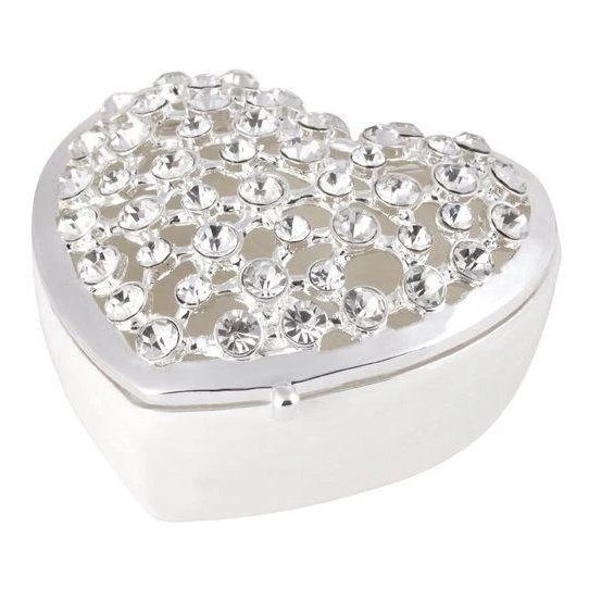 Heart Crystal Trinket Box