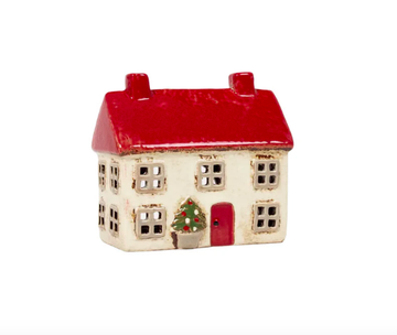 Alsace Tea Light Cottage Christmas - Stone