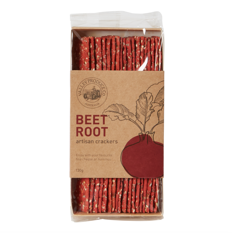 Artisan Flatbread Crackers - Beetroot