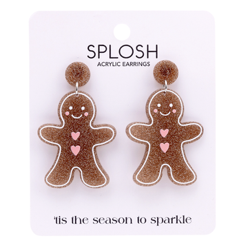 Christmas Gingerbread Man Earrings