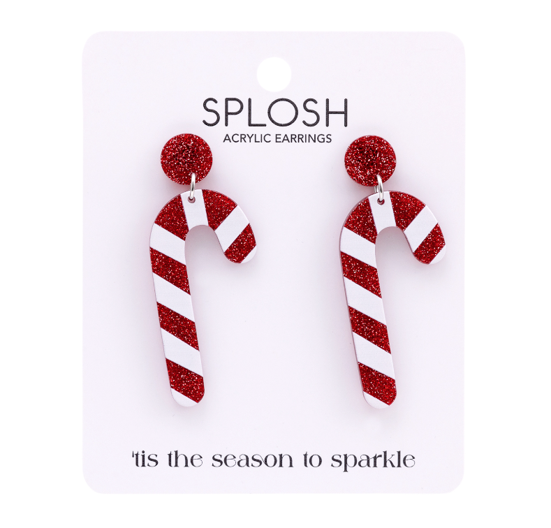 Christmas Candy Cane Earrings