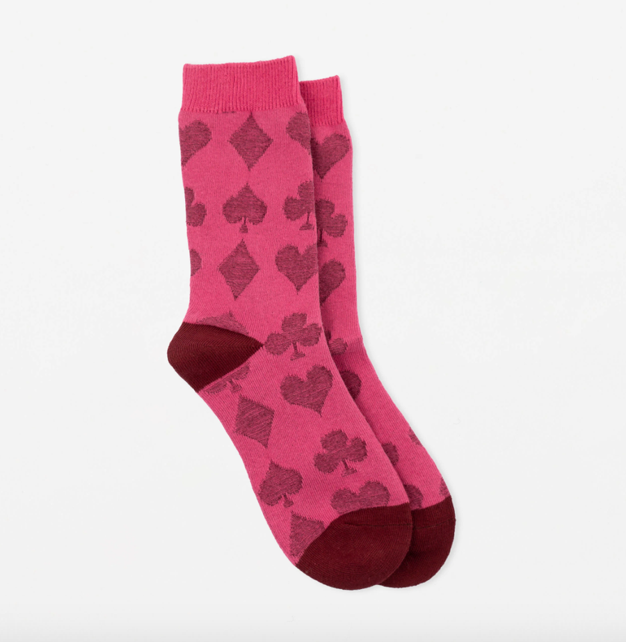 Sock - Hot Pink Deck Of Cards