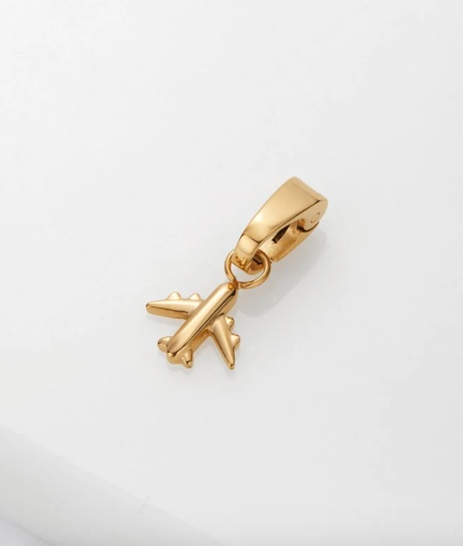 Plane Charm - Gold