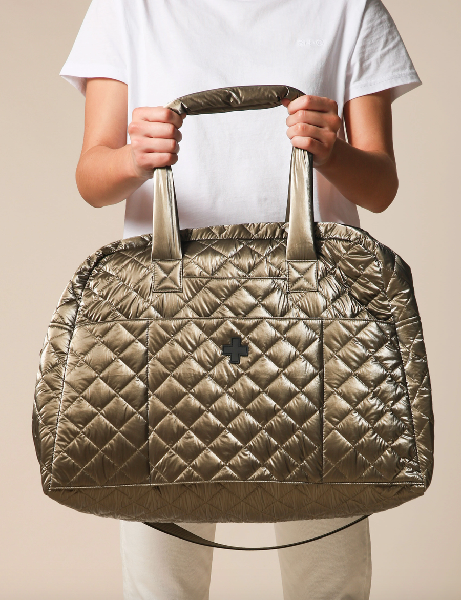 Overnight Quilted Bag - Khaki