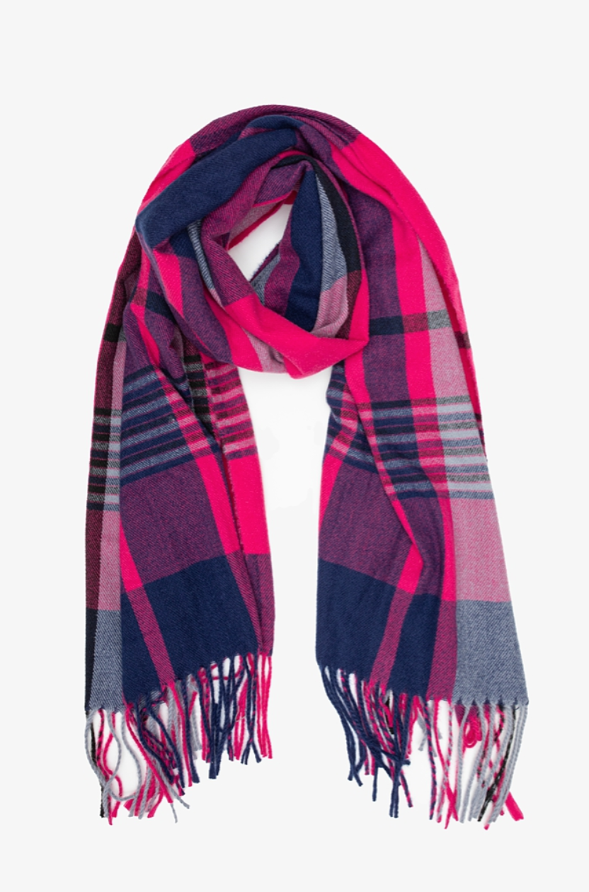 Berry Nights Plaid Scarf