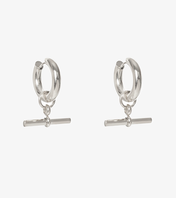 Fob Earring - Silver