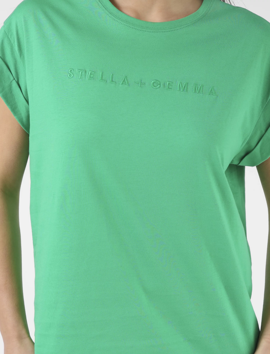 Cuff Sleeve T-Shirt - Green