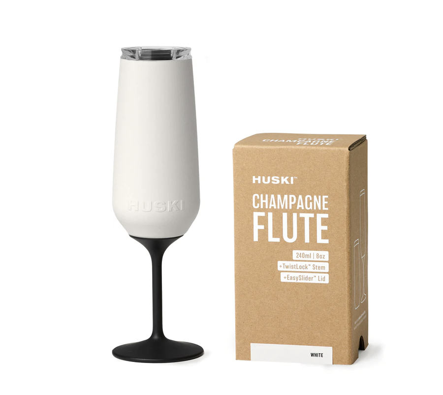 Huski Champagne Flute - White