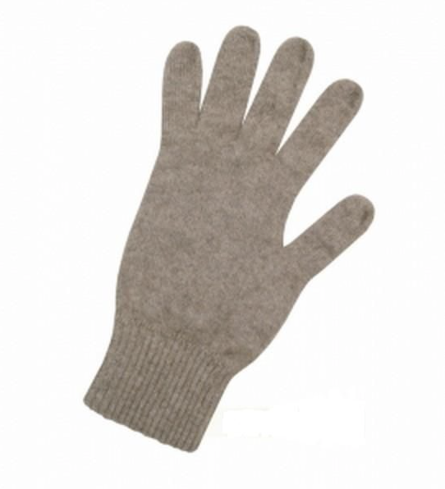 Possum Merino Full Finger Gloves - Natural